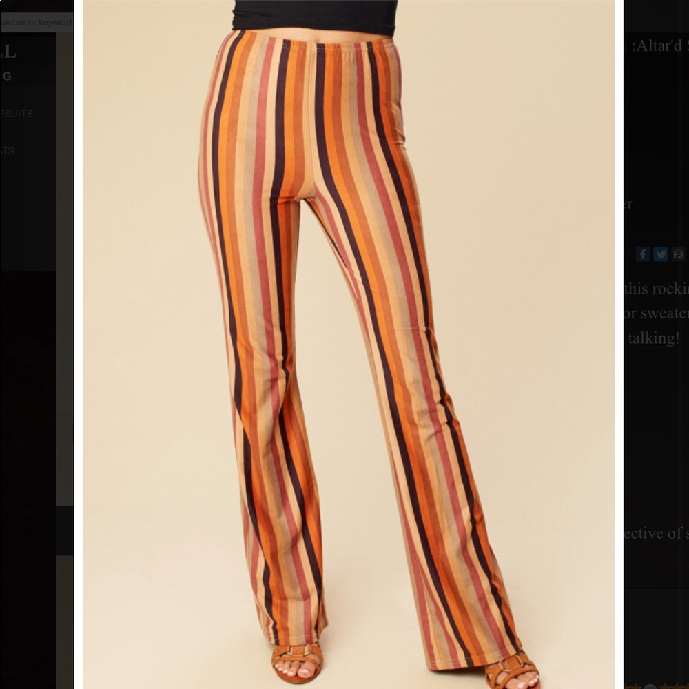 NWT Altar’d State Multi Kirkwood Faux Suede Pants. Size Small.